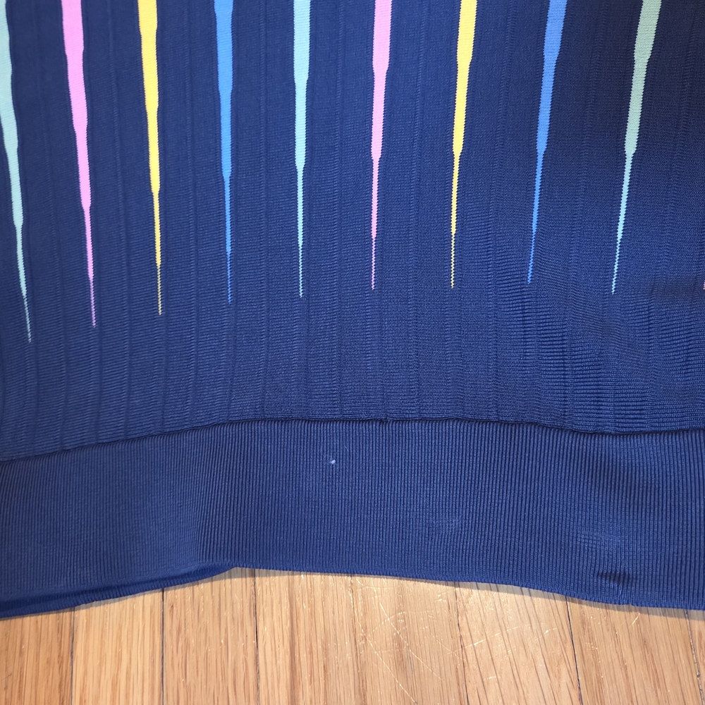 Anthropologie Navy Multicolor A-Line Skirt - Picture 8 of 12